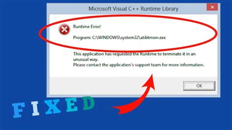 How To Fix Runtime Error For Windows 7 8 10 11 Microsoft Visual C