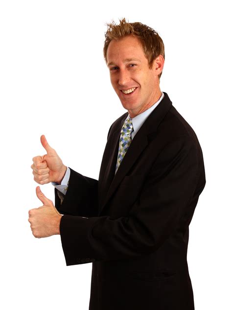 photo  young businessman giving  thumbs  bodyparts thumbsup thumbs