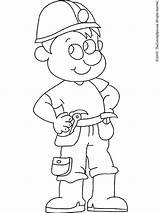 Worker Construction Coloring Pages Lego Drawing Jobs Handyman Colouring Color Printable Getcolorings Getdrawings Comely Kids Lightupyourbrain sketch template