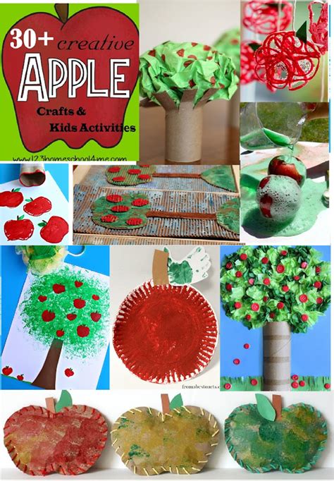 apple crafts kids activities  september