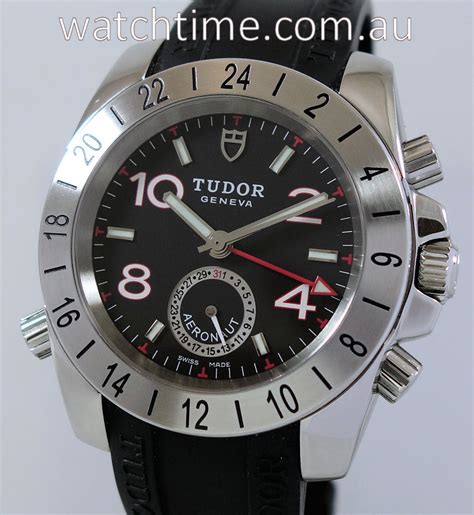 tudor aeronaut gmt  black dial watchtimecomau