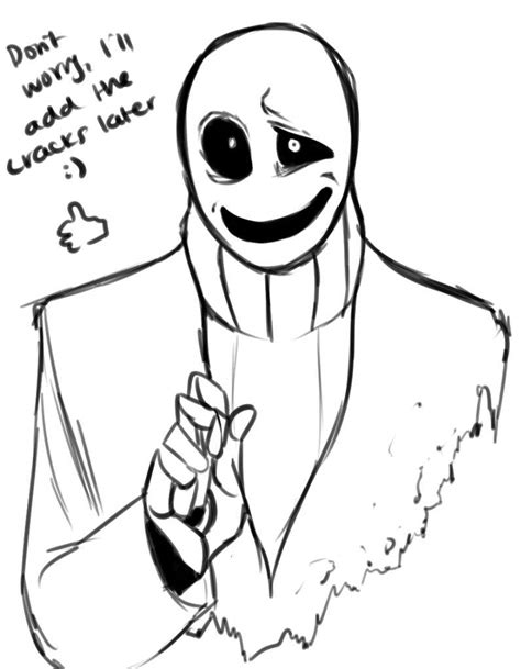 awesome pics gaster coloring pages drawing  gaster undertale