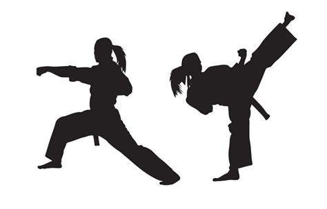 karate wall decal girl version sticker kung fu martial martial arts