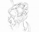 Darius Legends League Coloring Character Pages Another sketch template