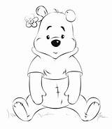 Pooh Winnie Coloring Pages Sitting Drawing Draw Drawings Printable Supercoloring Step Line Version Click Easy Disney Tutorials Designlooter Kids Getdrawings sketch template