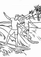 Colorear Surfistas sketch template
