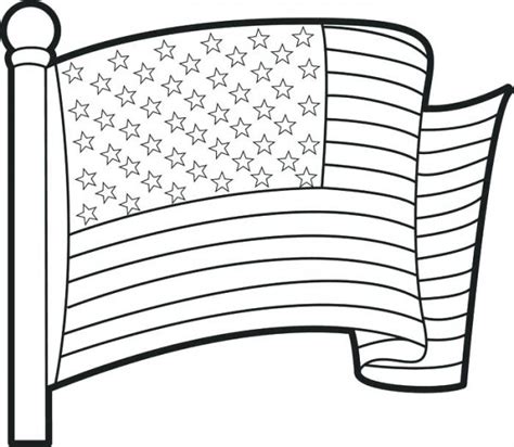 Dibujos De La Bandera De Estados Unidos Para Colorear