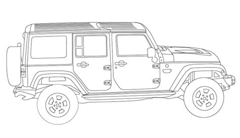 pin  jeep coloring book