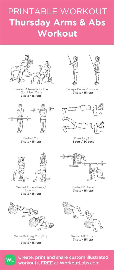 Arm Workouts Printable Arm Workout At Home