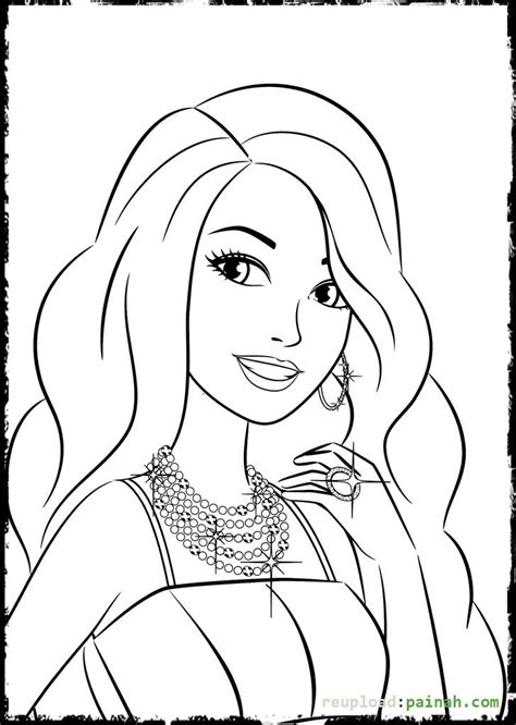 beautiful barbie coloring pages coloring pages barbie coloring