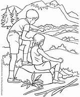 Coloring Pages Summer Kids Hiking Park State Arbor Printable Print Parks Sheets Honkingdonkey Go Colouring Next Printables National Clipart Season sketch template