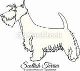 Terrier Scottish sketch template