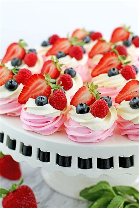 These Berry Meringue Baskets Recipe Look Beautiful On The
