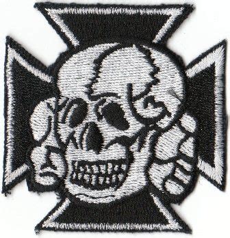 iron cross totenkopf biker patch murphs militaria