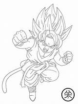 Goku Coloring Gt Kid Pages Ssj Ssj4 Dbz Lineart Jp7 Dragon Ball Popular Deviantart Library Clipart sketch template