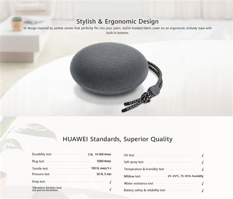 huawei cm soundstone portable bluetooth speaker grey colour original