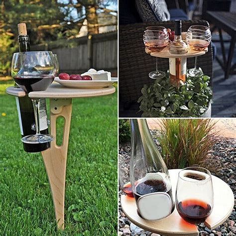 Outdoor Wine Table Folding Wine Table Stake Outdoor Wine Picnic Table