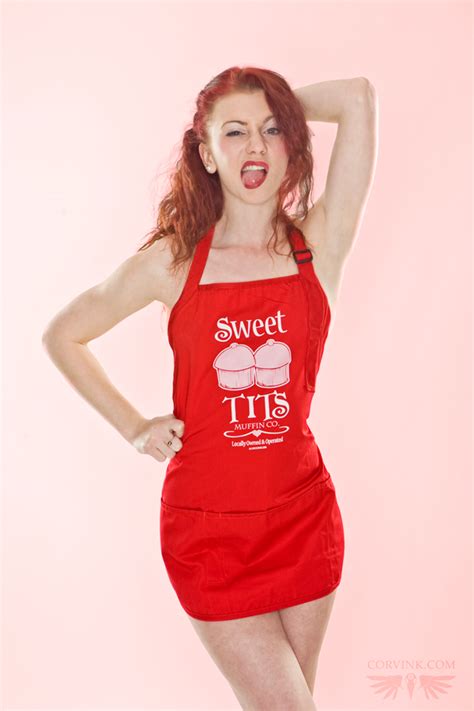 Sweet Tits Muffin Co Apron By Denis Caron Corvink On