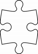 Puzzle Piece Outline Clipart Clip Jigsaw Pieces Transparent Autism Puzzleteile Vector Tattoo Cliparts Puzzles Part Symetric Large Coloring Designs Svg sketch template