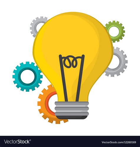 bulb idea creative innovation royalty  vector image