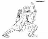 Avengers Coloring Pages Hawkeye Printable sketch template