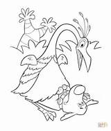 Coloring Pages Dug Bird Printable Giant Color Silhouettes Supercoloring Print L1 Book Drawing Categories sketch template