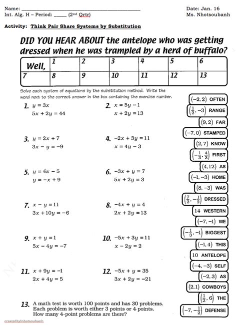images  math worksheets graphing linear equations solving