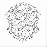 Slytherin Crest Potter Harry Coloring Hogwarts Pages Houses Gryffindor House Drawing Lego Colour Quidditch Hedwig Castle Voldemort Dragon Printable Dibujos sketch template