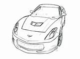 Corvette Z06 Coloring Pages Drawing Stingray Getdrawings sketch template