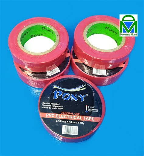 dreamsmart  yards mm red electrical tape pvc insulation tape