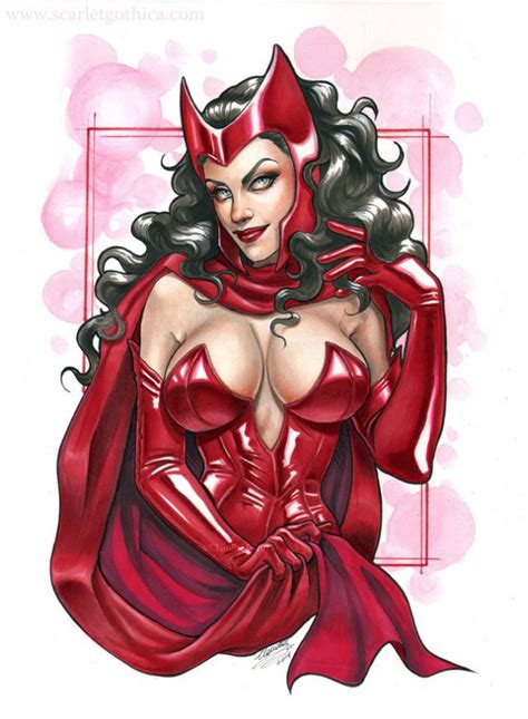 busty scarlet witch pinup scarlet witch magical porn pics luscious