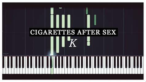 K Cigarettes After Sex Piano Piano Tutorial Youtube