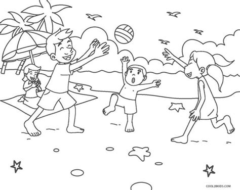 printable beach coloring pages  kids beach coloring pages