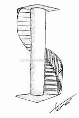 Staircase Draw Perspective Staircases sketch template