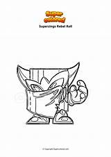 Superzings Dibujo Champ Supercolored sketch template