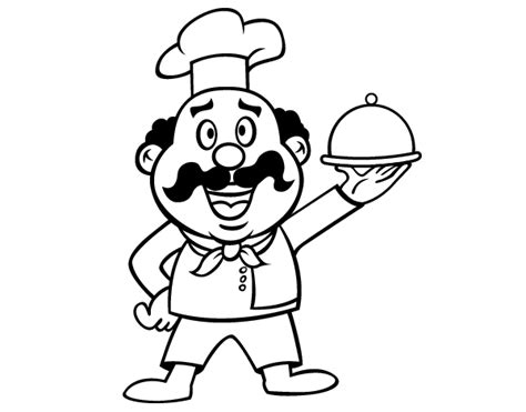 drawing cook  jobs printable coloring pages
