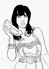 Katy Perry Relacionada Imagen Roar Melancia Anúncios sketch template