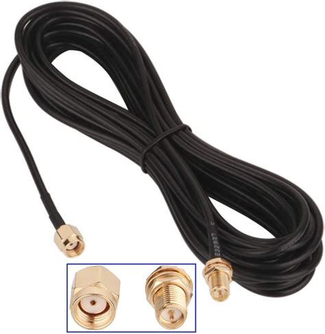 Gtiwung Wifi Antenna Extension Cable Sma Wire Rp Sma Male To Rp Sma