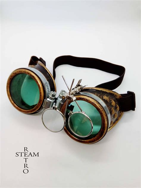 burningman steampunk goggles glasses welder glasses etsy steampunk