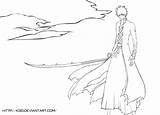 Ichigo Bleach Bankai Kurosaki Sketchite sketch template