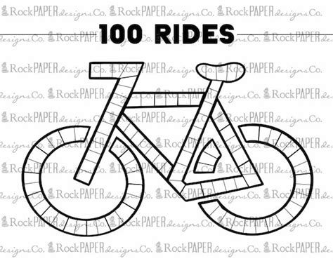 rides biking cycling tracker chart etsy