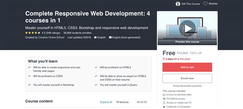 web development     certification