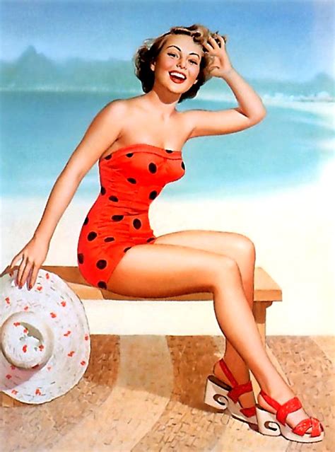 Pop Art Sandy Beach Girl Pin Up Vintage Poster Classic