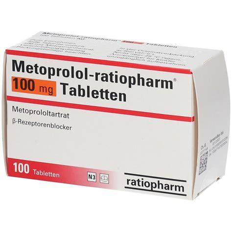 metoprolol ratiopharm  mg  st shop apothekecom
