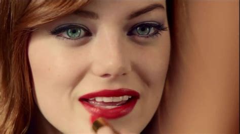 revlon tv commercial  super lustrous lipstick featuring emma stone ispottv