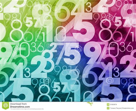 colorful numbers background stock illustration illustration  textures calculations