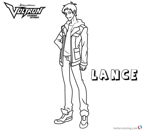 voltron coloring pages lance  printable coloring pages