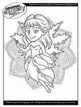 Coloring Pages Magical Fairy Tale Fairies sketch template