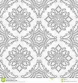 Seamless Adults Coloring Square Unique Pattern Book sketch template