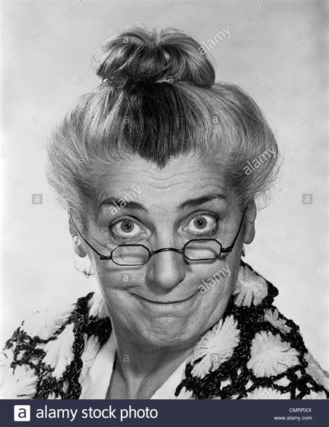 1970s Portrait Elderly Woman With Hair In Bun Wearing